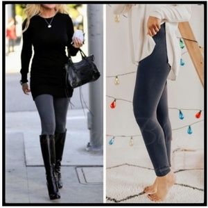 Fleece Leggings, Charcoal Grey, OS, NIP